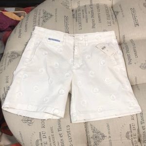 NWT Chino Anthropologie white shorts size 25